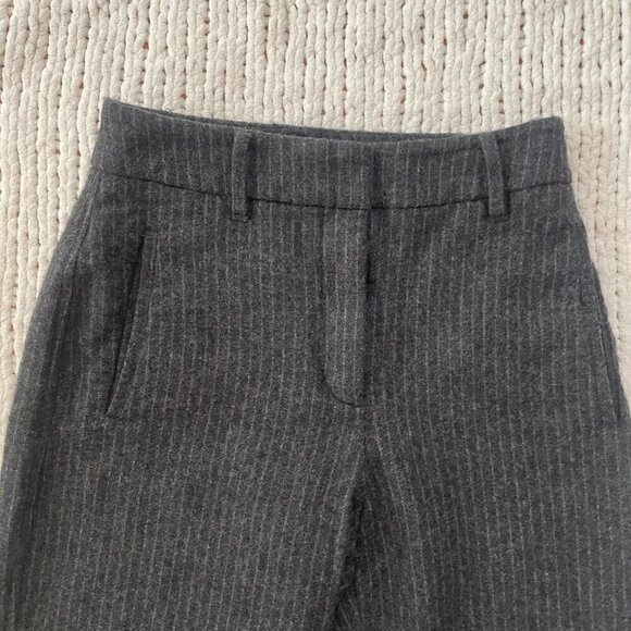 Wilfred Grey Pinstripe Wool Jallade Pant - Size 2 - Picture 2 of 5